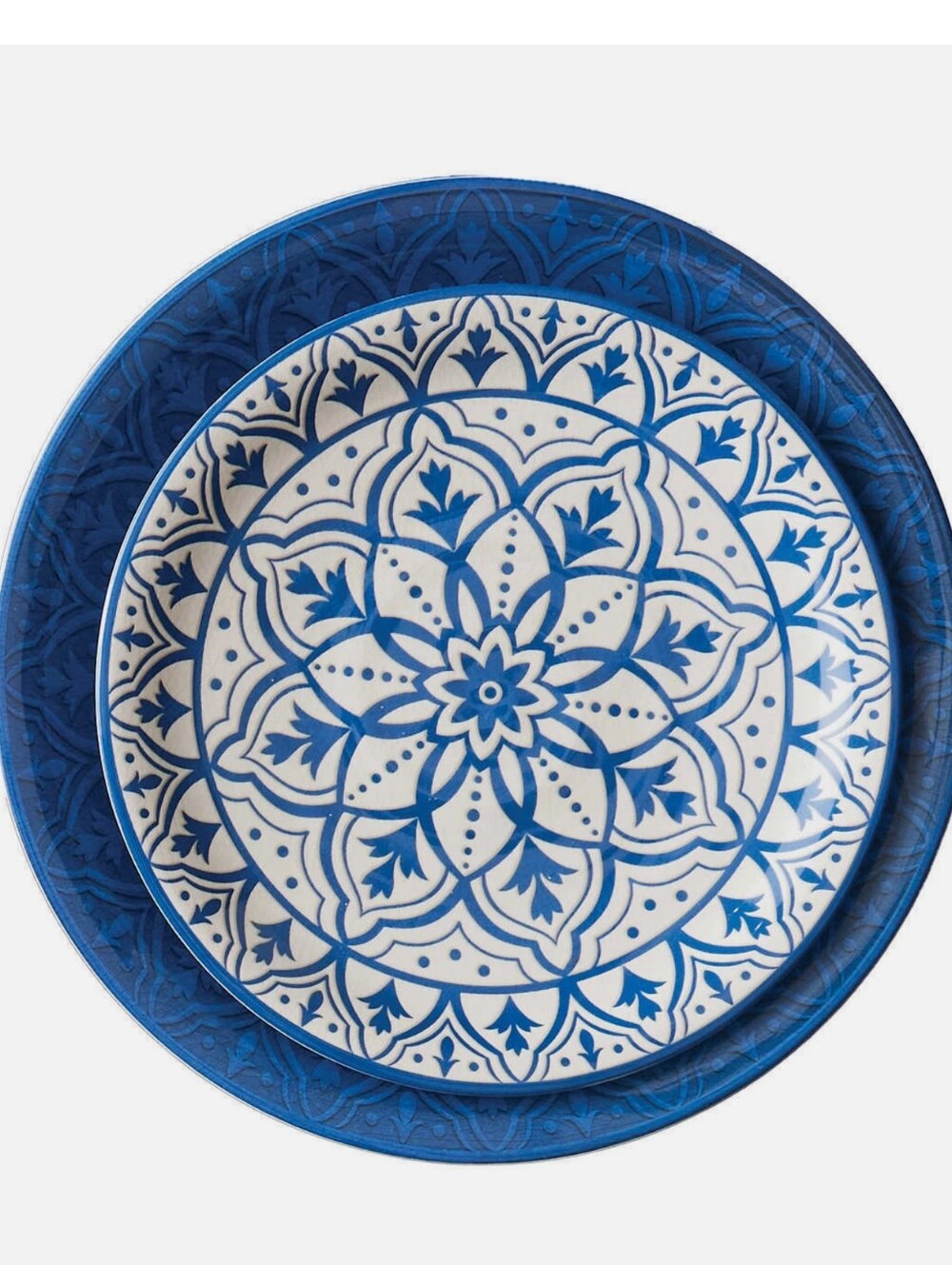 Pandex Melamine 12-Piece Dinnerware Set for 4, NEW, Dishwasher Safe Durable BLUE - Picture 2 of 8